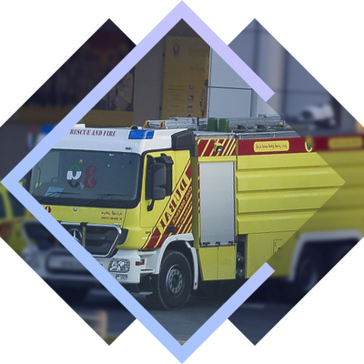 Fire department vehicles